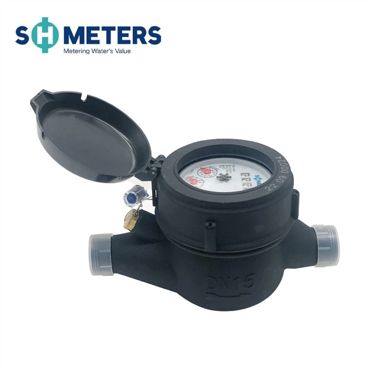 1/2inch~2inch Dry Dial Water Meter Plastic Body Cold Water Meter