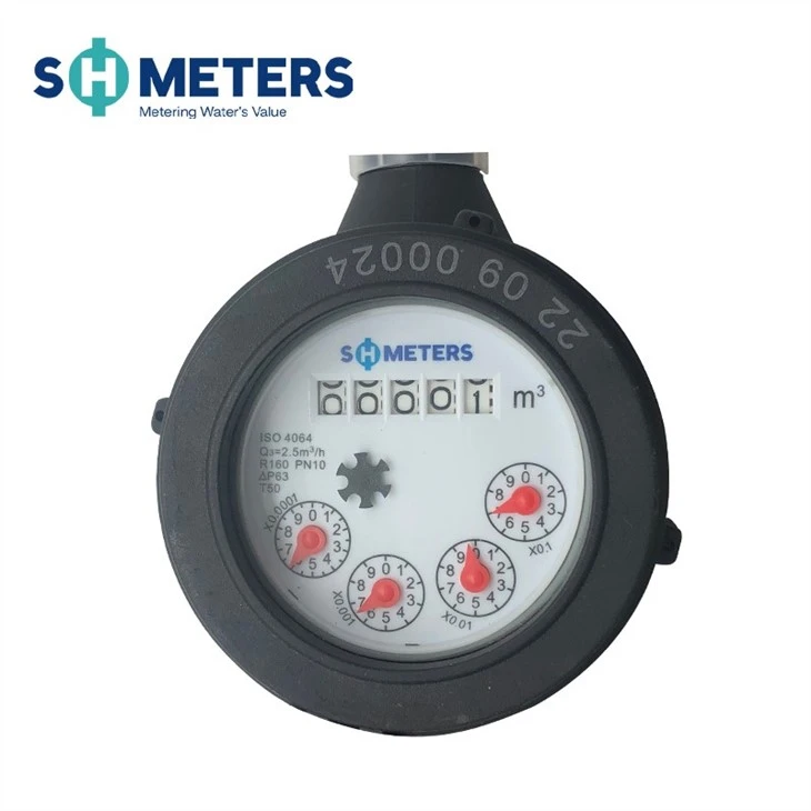 1/2inch~2inch Dry Dial Water Meter Plastic Body Cold Water Meter