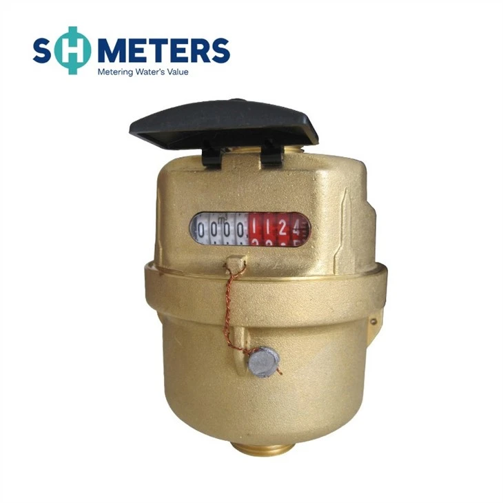 R160/R200 Piston Volumetric Brass Water Meter Class C